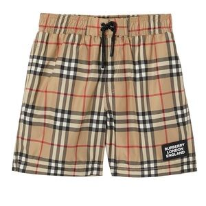 BURBERRY KAMERON CHECK SWIMWEAR BOYS SZ 8y NWT